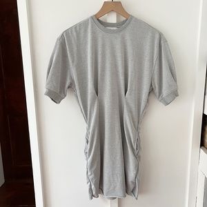 L'ACADEMIE grey seamed dress